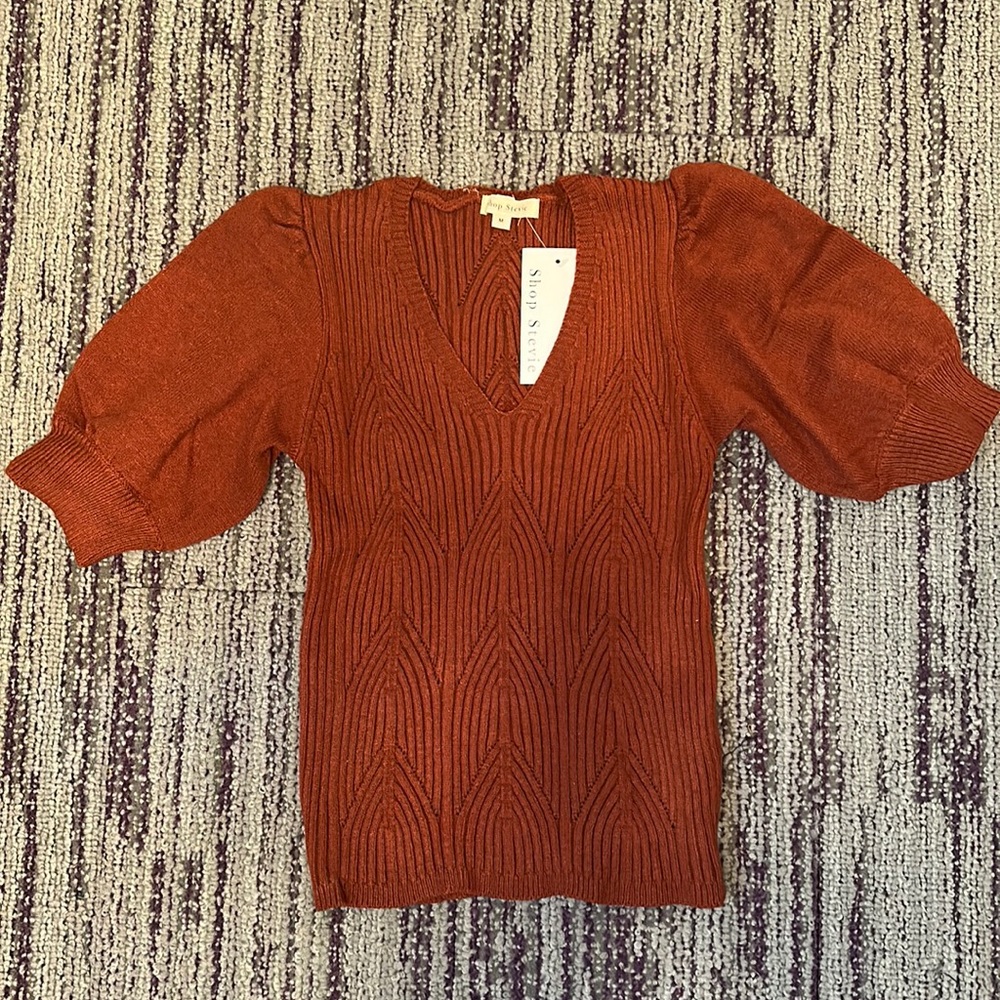 NWT Shop Stevie Short Sleeve Sweater
